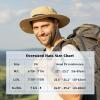 imageOversized XL XXL Waterproof Sun Hat for Big Heads Mesh Bucket Hat Wide Brim Adjustable Packable Hiking Beach FishingCamo
