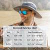 imageOversized XL XXL Waterproof Sun Hat for Big Heads Mesh Bucket Hat Wide Brim Adjustable Packable Hiking Beach FishingDark Grey3brim