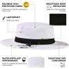 imageOversized XL XXL Waterproof Sun Hat for Big Heads Mesh Bucket Hat Wide Brim Adjustable Packable Hiking Beach FishingWhite