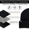 imageTOPEX LXLXXL Waterproof Beanie Fleece Lined Hat for AllWeather Winter WarmBlack Waterproof