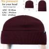 imageTOPEX LXLXXL Waterproof Beanie Fleece Lined Hat for AllWeather Winter WarmBurgundy Waterproof