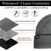 imageTOPEX LXLXXL Waterproof Beanie Fleece Lined Hat for AllWeather Winter WarmGray Waterproof