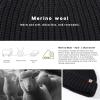 imageTOPEX Oversized Large XL XXL 50 Merino Wool Fisherman Short Beanie Big Head Hats for Men Ski Stocking Fashion95567black