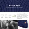 imageTOPEX Oversized Large XL XXL 50 Merino Wool Fisherman Short Beanie Big Head Hats for Men Ski Stocking Fashion95567navy