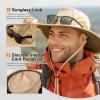imageTOPEX Oversized XL XXL Waterproof UPF 50 Wide Brim UV Protection Sun Hats for Men Big Head Safari Bucket95588khaki Brown