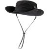 imageOversize XL XXL Large Wide Brim Waterproof UPF 50 Bucket Sun Summer Travel Fishing Hiking Fisherman Hat Detachable Chin000702black