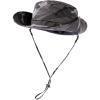 imageOversize XL XXL Large Wide Brim Waterproof UPF 50 Bucket Sun Summer Travel Fishing Hiking Fisherman Hat Detachable Chin00702camo Grey