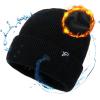 imageTOPEX LXLXXL Waterproof Beanie Fleece Lined Hat for AllWeather Winter WarmBlack Waterproof
