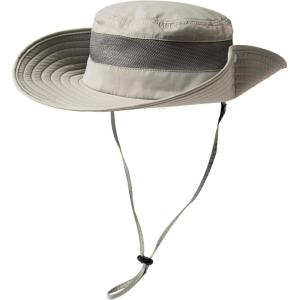 imageOversized XL XXL Waterproof Sun Hat for Big Heads Mesh Bucket Hat Wide Brim Adjustable Packable Hiking Beach FishingGrey3brim