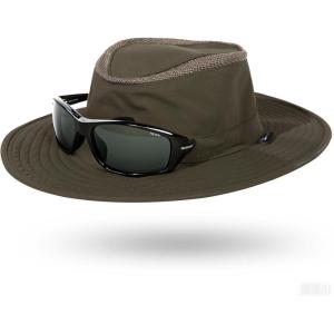 imageTOPEX Oversized XL XXL Waterproof UPF 50 Wide Brim UV Protection Sun Hats for Men Big Head Safari Bucket95588army Green