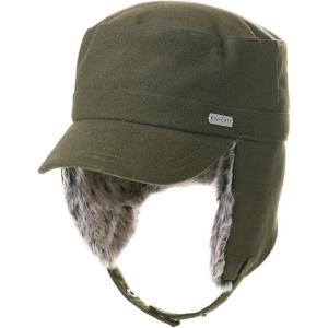 imageTOPEX Oversized XLXXL Unisex Winter Trapper Military Hat Faux Fur Earflaps Baseball Cap Quilted LinedArmygreen