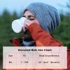 imageTOPEX Oversized XXL Winter Mens Slouchy Beanie Long Skull Knitted Stocking Hat Cap Warm Lined Big Head94608ablack100 Merino Wool