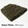 imageTOPEX Oversized XXL Winter Mens Slouchy Beanie Long Skull Knitted Stocking Hat Cap Warm Lined Big Head94608army Green