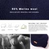 imageTOPEX Oversized XL XXL Mens 50 Merino Wool Ear Flap Fleece Lined Cold Weather Ski Running Beanies Hats Big Hat95568navy Blue