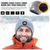 imageTOPEX 50 Merino Wool Waterproof Fleece Lined Gifts LED Rechargeable Oversized XL XXL Beanies Hats UnisexTe95577ledgrey
