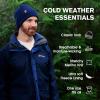 imageTOPEX Oversized M L XL XXL 100 Merino Wool Beanie with Fleece Lining Cold Weather Winter Hat Big HeadTe94586navy Blue