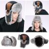 imageTOPEX Oversized XL XXL Mens Hunting Trapper Hats Winter Warm Earflap Ushanka Russian Hiking SkiingTe67191army Greena