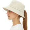 imageTOPEX Ponytail S M L XL UPF50 Sun UV Protection Packable Bucket Hats for Women Hiking Fishing96566beige