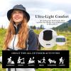 imageTOPEX Ponytail S M L XL UPF50 Sun UV Protection Packable Bucket Hats for Women Hiking Fishing96566black