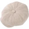 imageOversized XL XXL Natural Linen Flat Cap Lightweight 8 Panel Summer Cooling EcoFriendly Newsboy Hat Golf OutdoorBeige Herringbone