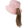 imageTOPEX Ponytail S M L XL UPF50 Sun UV Protection Packable Bucket Hats for Women Hiking Fishing96566pink