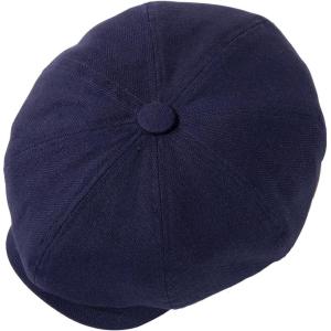 imageOversized XL XXL Natural Linen Flat Cap Lightweight 8 Panel Summer Cooling EcoFriendly Newsboy Hat Golf OutdoorNavy Herringbone