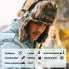 imageComhats Large XL Trapper Trooper Hunting Warm Ear Flap Russian Ushanka Winter Ski Cold Weather Bomber Hats for Men67191black2