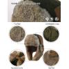 imageComhats Large XL Trapper Trooper Hunting Warm Ear Flap Russian Ushanka Winter Ski Cold Weather Bomber Hats for Men67191blackreal Fur