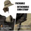 imageOversized XL XXL Mens Sun Hat Big Head Neck Flap Shade Waterproof UPF50 Wide Brim Hat Fishing Safari HikingArmy Green