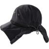 imageOversized XL XXL Mens Sun Hat Big Head Neck Flap Shade Waterproof UPF50 Wide Brim Hat Fishing Safari HikingBlack