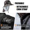 imageOversized XL XXL Mens Sun Hat Big Head Neck Flap Shade Waterproof UPF50 Wide Brim Hat Fishing Safari HikingCamo