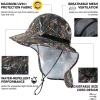 imageOversized XL XXL Mens Sun Hat Big Head Neck Flap Shade Waterproof UPF50 Wide Brim Hat Fishing Safari HikingCamo