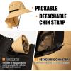 imageOversized XL XXL Mens Sun Hat Big Head Neck Flap Shade Waterproof UPF50 Wide Brim Hat Fishing Safari HikingKhaki