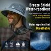 imageOversized XL XXL Mens Sun Hat Big Head Neck Flap Shade Waterproof UPF50 Wide Brim Hat Fishing Safari HikingLight Grey