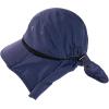 imageOversized XL XXL Mens Sun Hat Big Head Neck Flap Shade Waterproof UPF50 Wide Brim Hat Fishing Safari HikingNavy