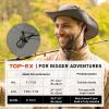 imageOversized XL XXL Mens Waterproof UPF50 Golf Bucket Sun Hats Big Head Boonie Safari Wide Brim FishingArmy Green
