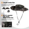 imageOversized XL XXL Mens Waterproof UPF50 Golf Bucket Sun Hats Big Head Boonie Safari Wide Brim FishingCamo3brim
