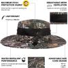 imageOversized XL XXL Mens Waterproof UPF50 Golf Bucket Sun Hats Big Head Boonie Safari Wide Brim FishingCamo3brim