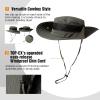imageOversized XL XXL Mens Waterproof UPF50 Golf Bucket Sun Hats Big Head Boonie Safari Wide Brim FishingDark Grey3brim