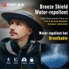 imageOversized XL XXL Mens Waterproof UPF50 Golf Bucket Sun Hats Big Head Boonie Safari Wide Brim FishingLight Grey