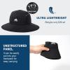 imageTOPEX Breathable Oversized XL XXL Waterproof UPF50 UV Protection Packable Fishing Sun Hats for Men Chin Strap96562black