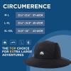 imageTOPEX Breathable Oversized XL XXL Waterproof UPF50 UV Protection Packable Fishing Sun Hats for Men Chin Strap96562black