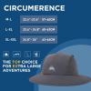 imageTOPEX Breathable Oversized XL XXL Waterproof UPF50 UV Protection Packable Fishing Sun Hats for Men Chin Strap96562dark Grey