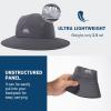 imageTOPEX Breathable Oversized XL XXL Waterproof UPF50 UV Protection Packable Fishing Sun Hats for Men Chin Strap96562dark Grey