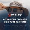 imageTOPEX Breathable Oversized XL XXL Waterproof UPF50 UV Protection Packable Fishing Sun Hats for Men Chin Strap96562light Grey