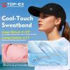 imageTOPEX Cooling UV 50 High Ponytail Baseball Cap for Women  Most Women Start with SM  Breathable for Running Golf SportsBlackwhite
