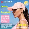 imageTOPEX Cooling UV 50 High Ponytail Baseball Cap for Women  Most Women Start with SM  Breathable for Running Golf SportsBlackwhite