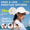 imageTOPEX Cooling UV 50 High Ponytail Baseball Cap for Women  Most Women Start with SM  Breathable for Running Golf SportsBlackwhite