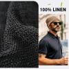 imageTOPEX LXLXXL 100 Linen Beanie Summer Cooling Organic EcoFriendly FashionBlack
