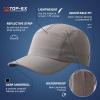 imageTOPEX LXLXXL 5Panel WaterResistant Baseball Performance Cap Running Golf554dark Gray